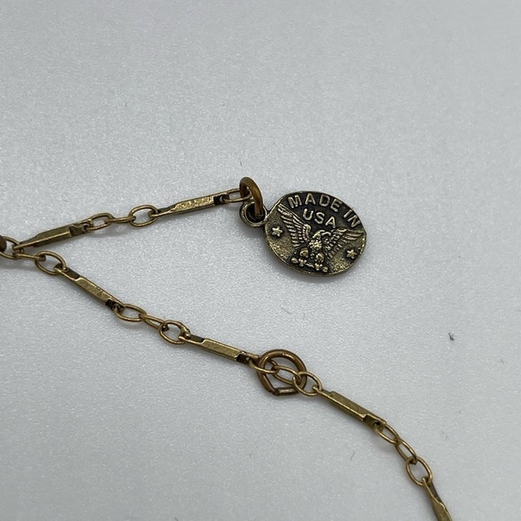 Anne Koplik Designs Crystal Pendant on Gold Tone Chain - Picture 5 of 5